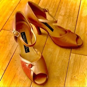 Arika Neguiz ArtDeco Tango VIP GoldBronzeCopper LatinDance pARTy Dream Heel/Wing